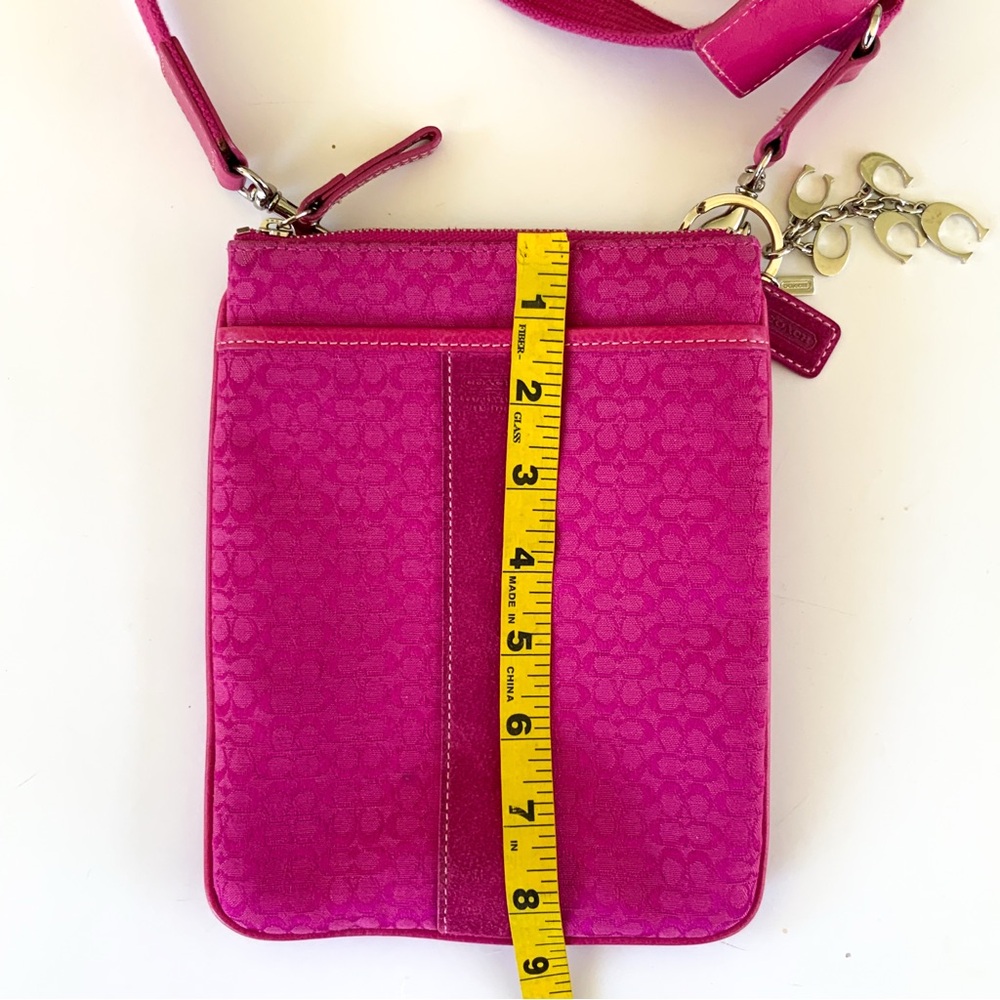 Coach Pink Monogram Crossbody Bag - Picture 8 of 9
